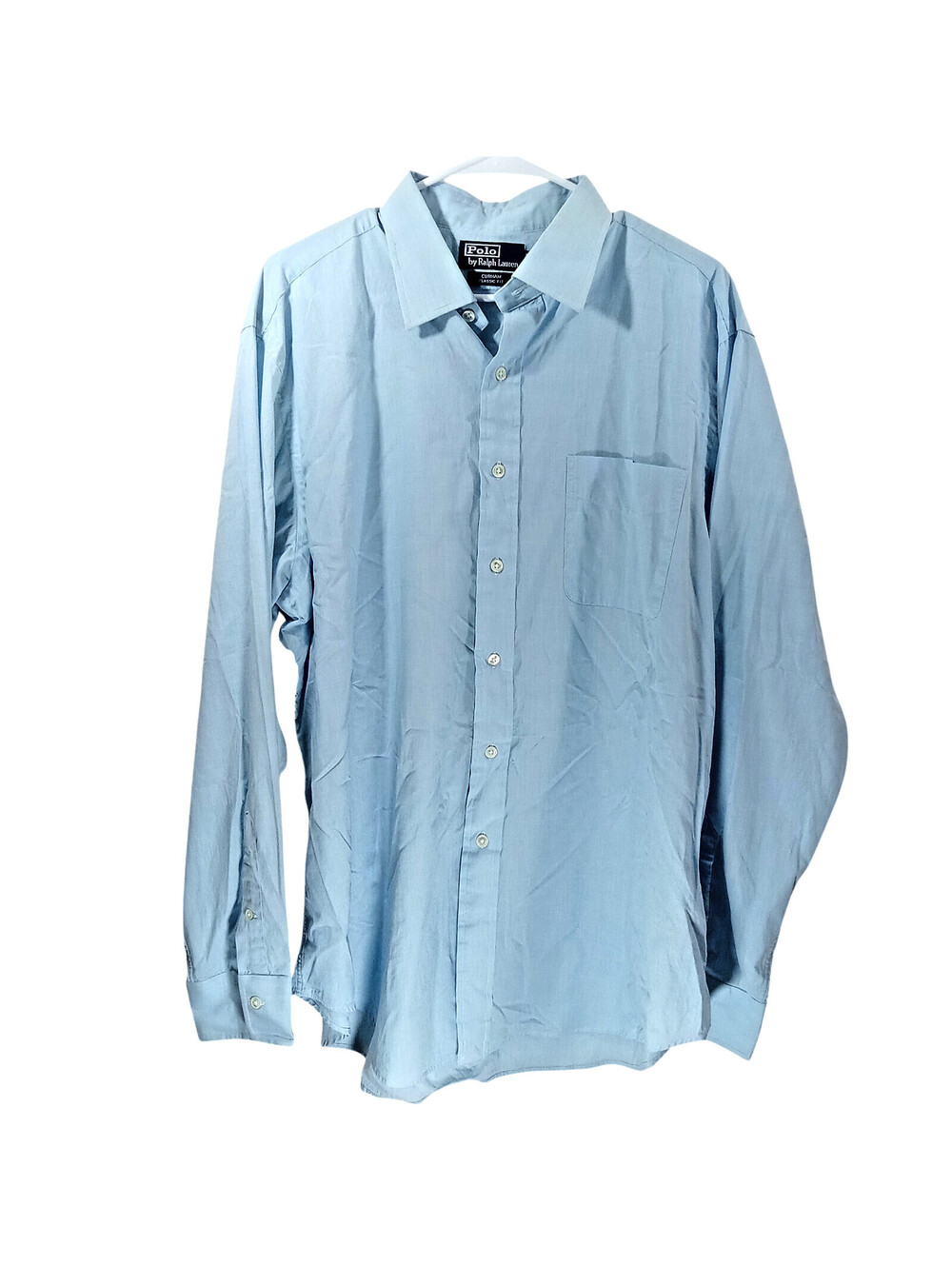 Polo Ralph Lauren Mens Curham Cotton XL Blue 17.5 36/37